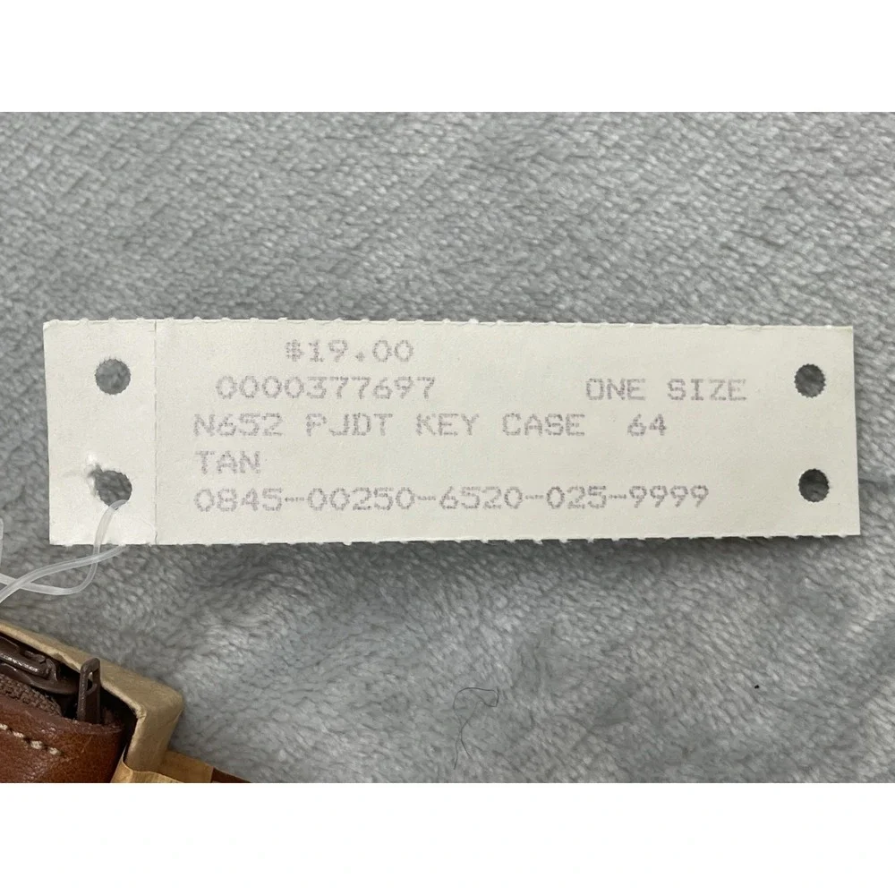 Country Road Key Case Wallet One Size Brown Leather Zip Australia